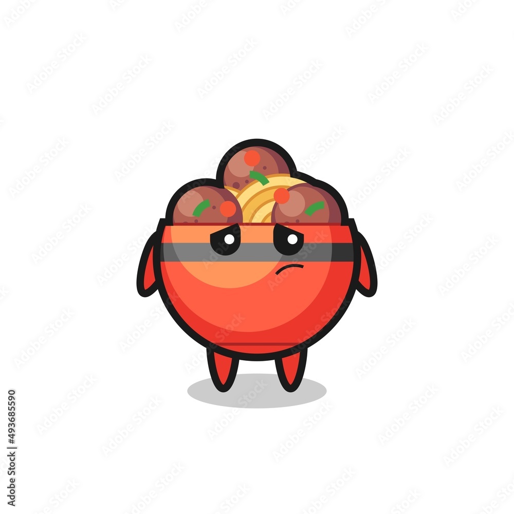 the lazy gesture of meatball bowl cartoon character the lazy gesture of meatball bowl cartoon character