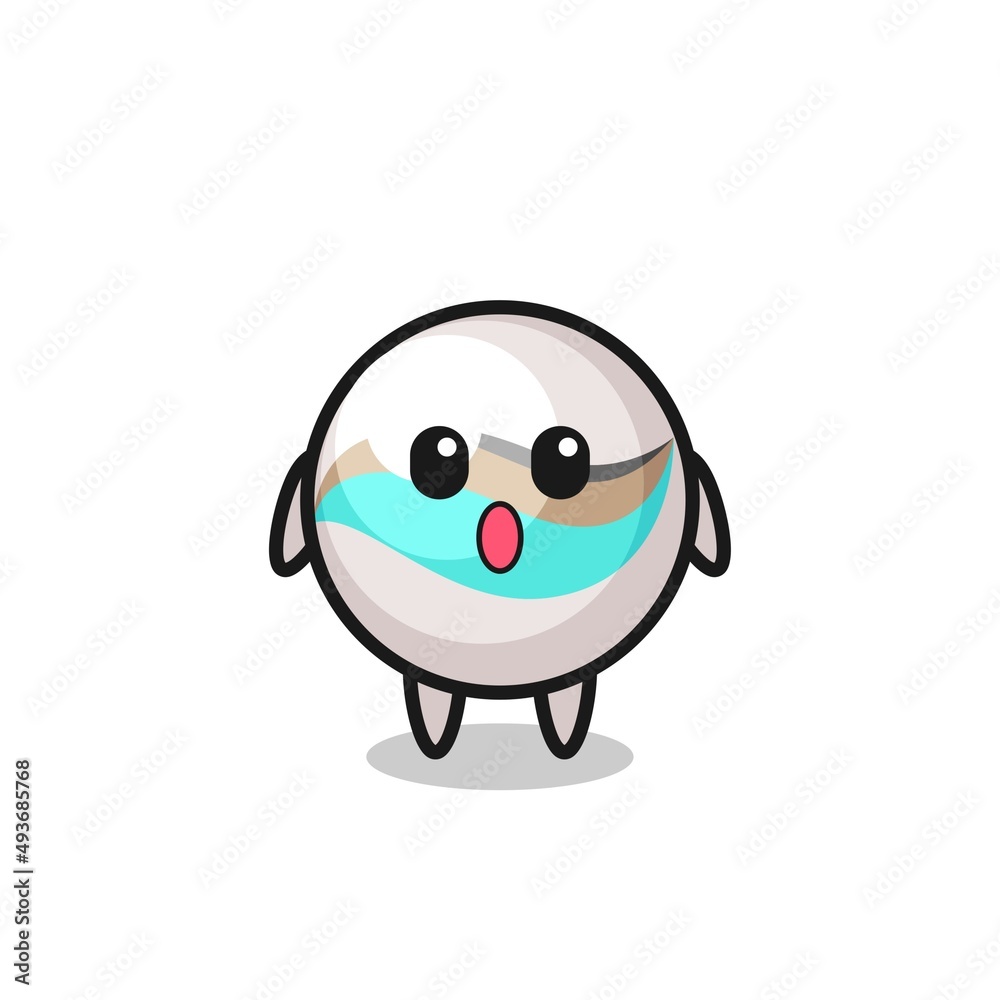 the amazed expression of the marble toy cartoon the amazed expression of the marble toy cartoon