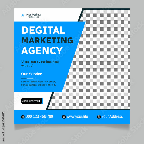 Degital Marketing Agency Social Media Post Template