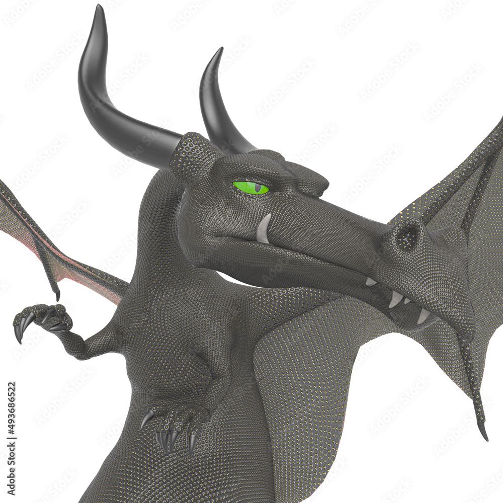 Fototapeta premium strawberry dragon close up view