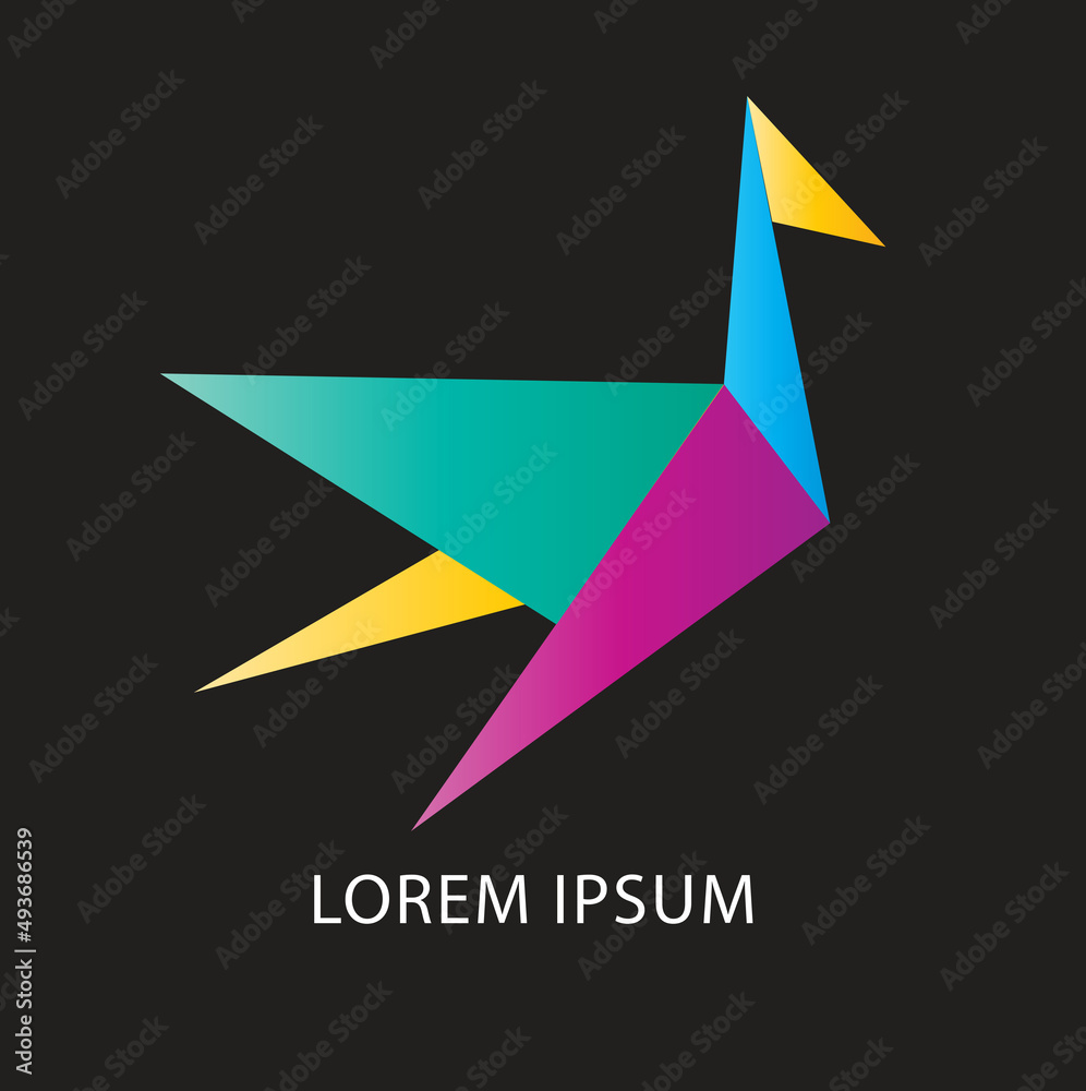 origami bird logo concept vector illustration, abstract origami bird logo creative vector, symbo, icon design, colorful sign template, t-shirt design, logo design, web icon origami bird logo concept vector illustration, abstract origami bird logo creative vector, symbo, icon design, colorful sign template, t-shirt design, logo design, web icon