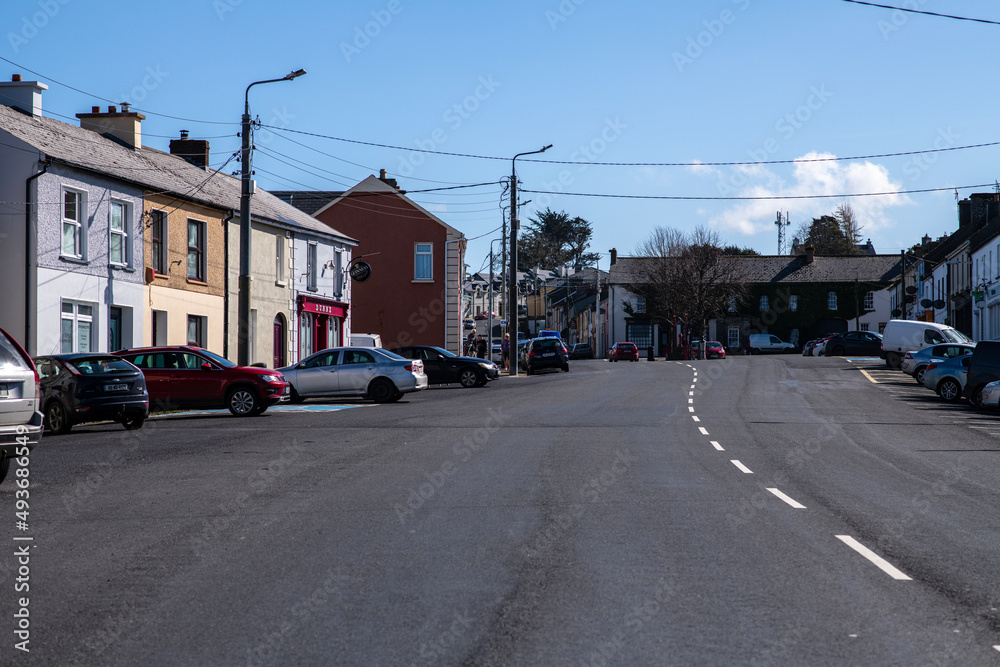 Glin village in county Limerick,Ireland,March 18,2022