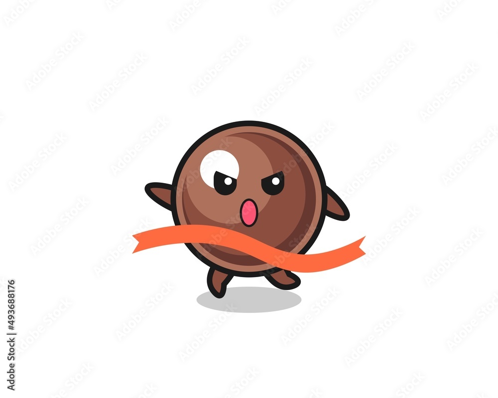 cute tapioca pearl illustration is reaching the finish cute tapioca pearl illustration is reaching the finish