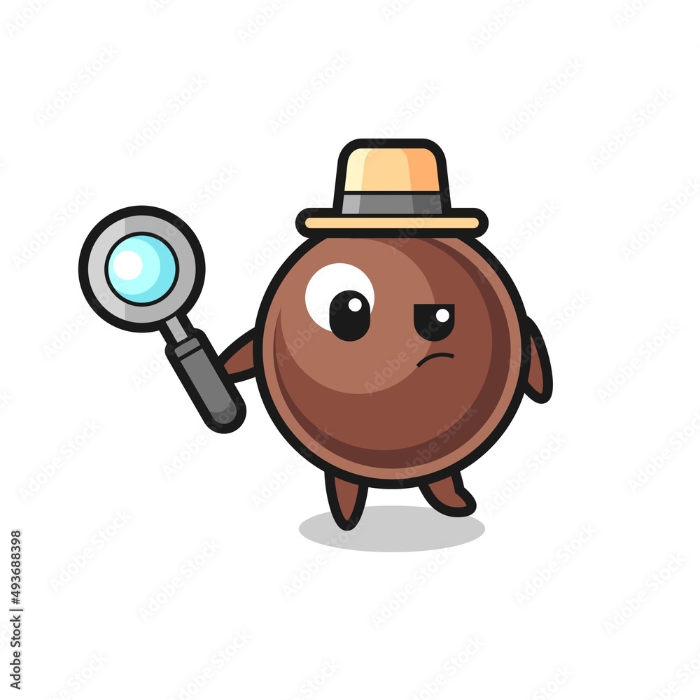 tapioca pearl detective character is analyzing a case tapioca pearl detective character is analyzing a case