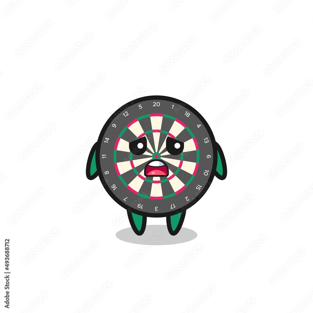disappointed expression of the dart board cartoon disappointed expression of the dart board cartoon