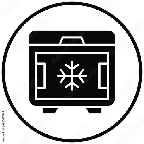 Deep Freezer Icon Style