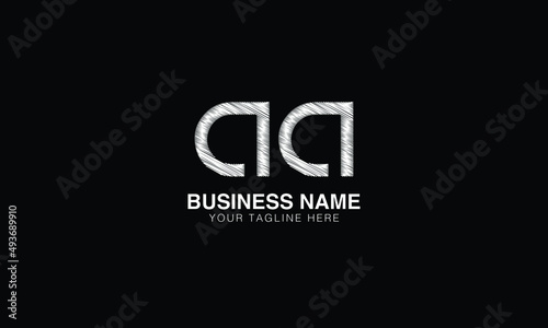 AA A A aa a  initial logo | initial based abstract modern minimal creative logo, vector template image. luxury logotype logo, real estate homie logo. typography logo. initials logo.