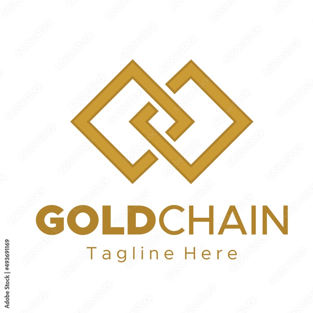 gold chain logo template gold chain logo template