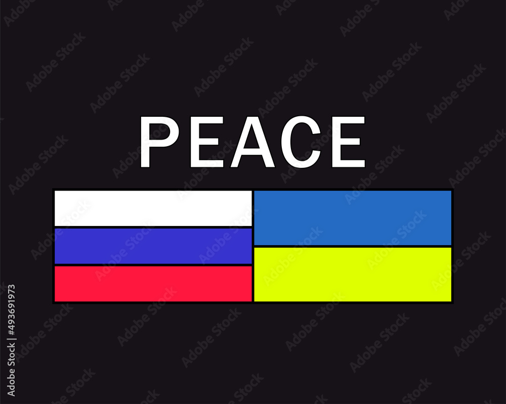 Stop war in Ukraine. No war concept., conflict between Ukraine and Russia. Vector illustration Stop war in Ukraine. No war concept., conflict between Ukraine and Russia. Vector illustration