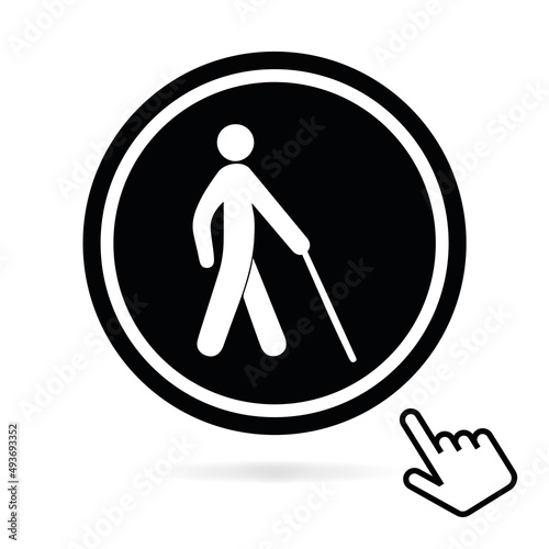 Logo personne handicapée.