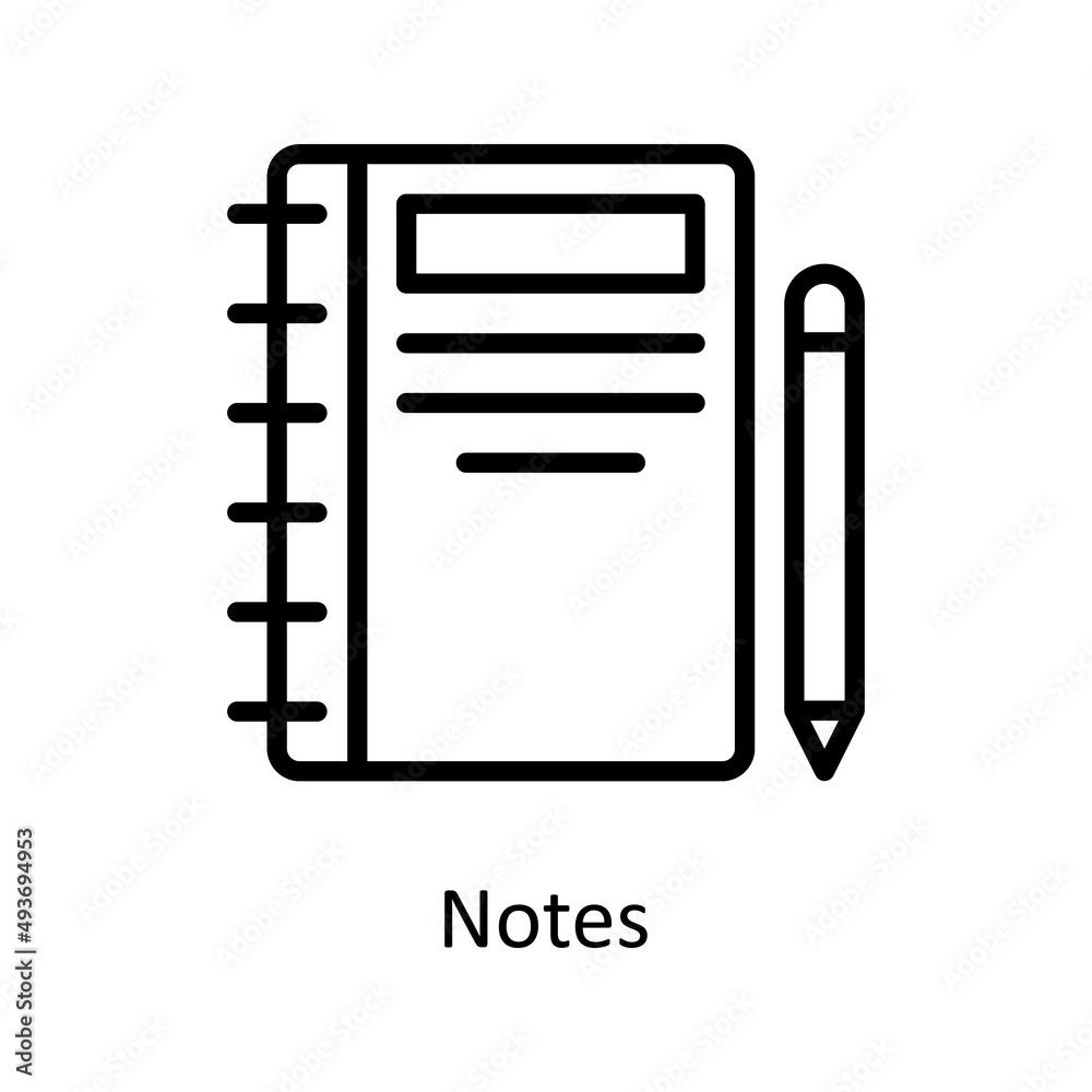 Notes Vector Outline icons for your digital or print projects. Notes Vector Outline icons for your digital or print projects.