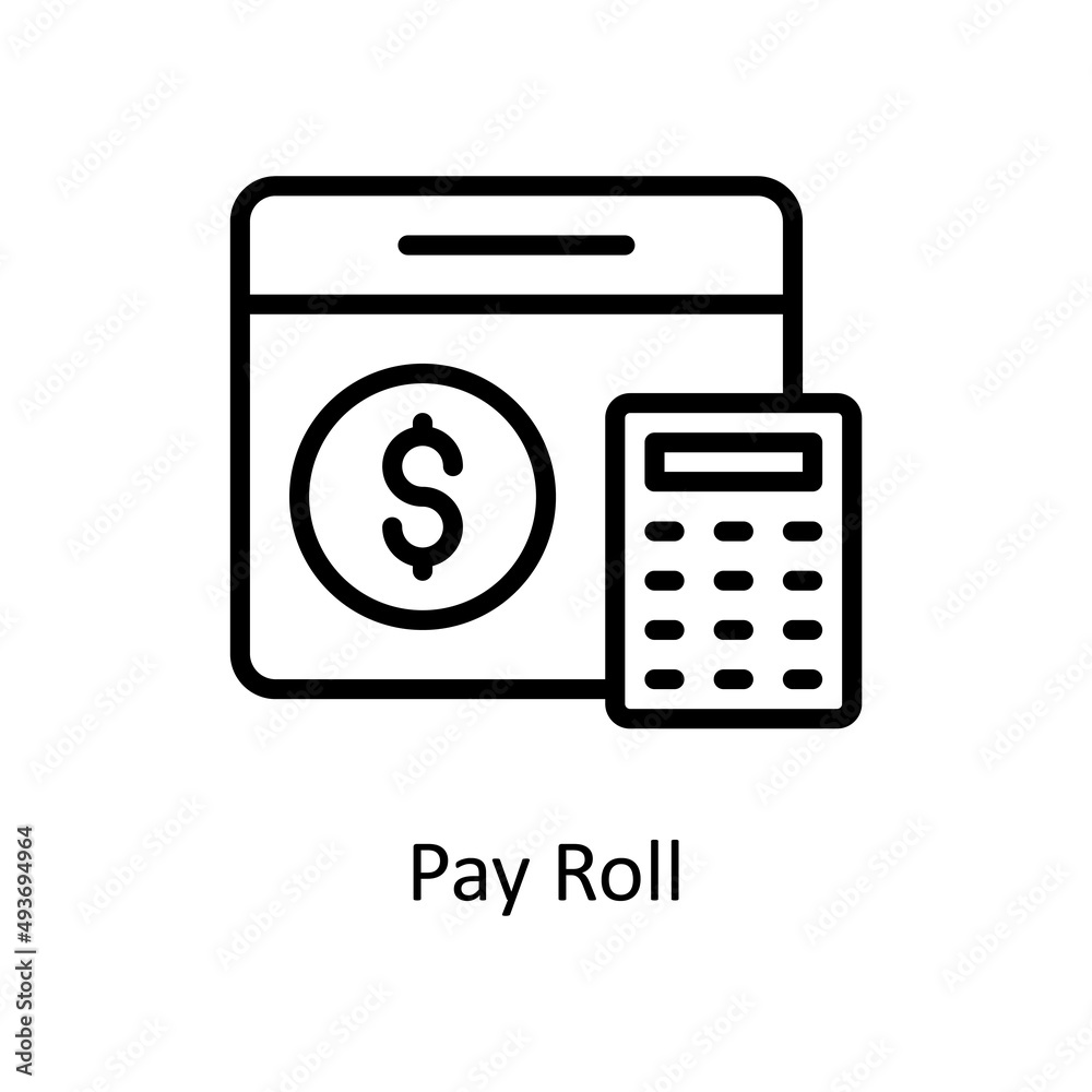 Pay Roll Vector Outline icons for your digital or print projects. Pay Roll Vector Outline icons for your digital or print projects.