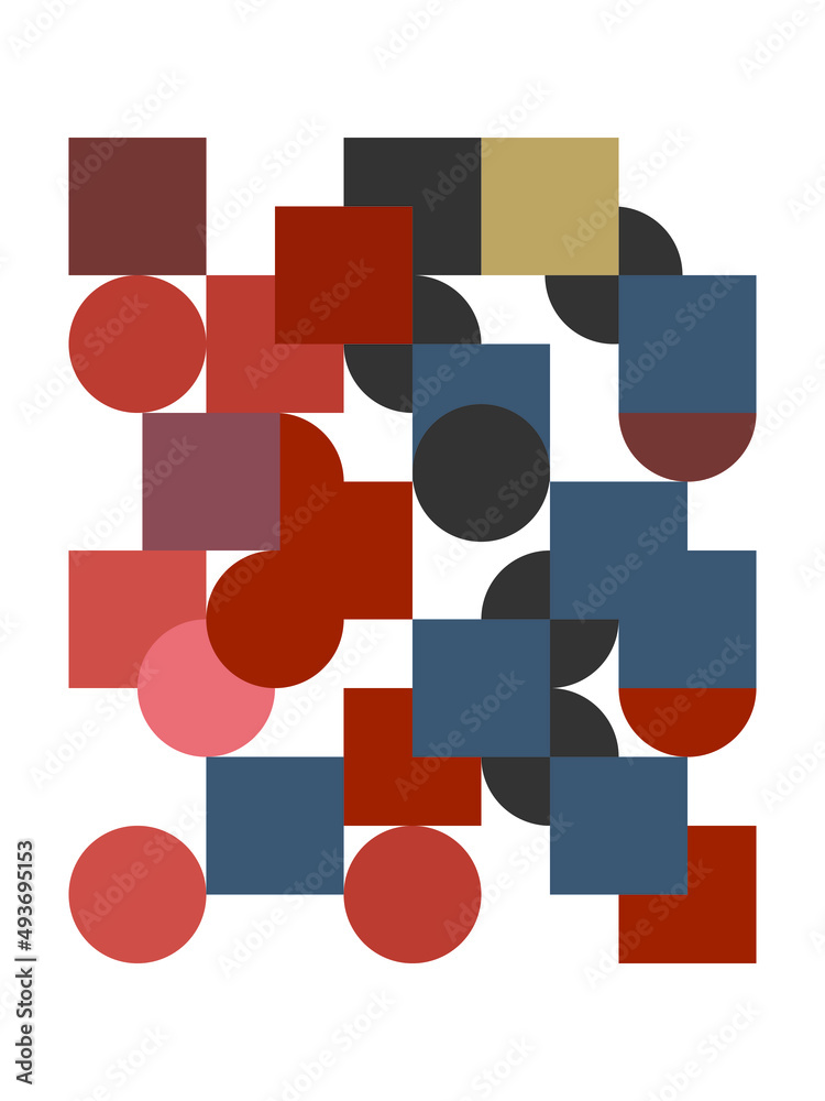 Poster with abstract geomertic shapes. Abstract wall art, contemporary style. Minimalistic vecor design Poster with abstract geomertic shapes. Abstract wall art, contemporary style. Minimalistic vecor design