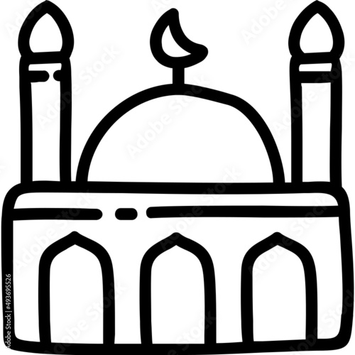 mosque building icon