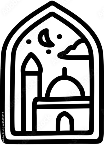 mosque building icon