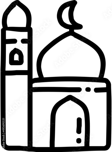 mosque building icon