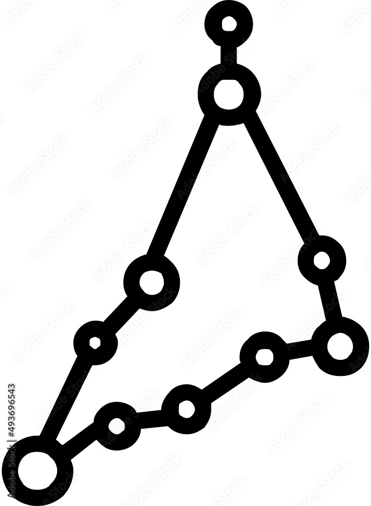 goat constellation icon goat constellation icon