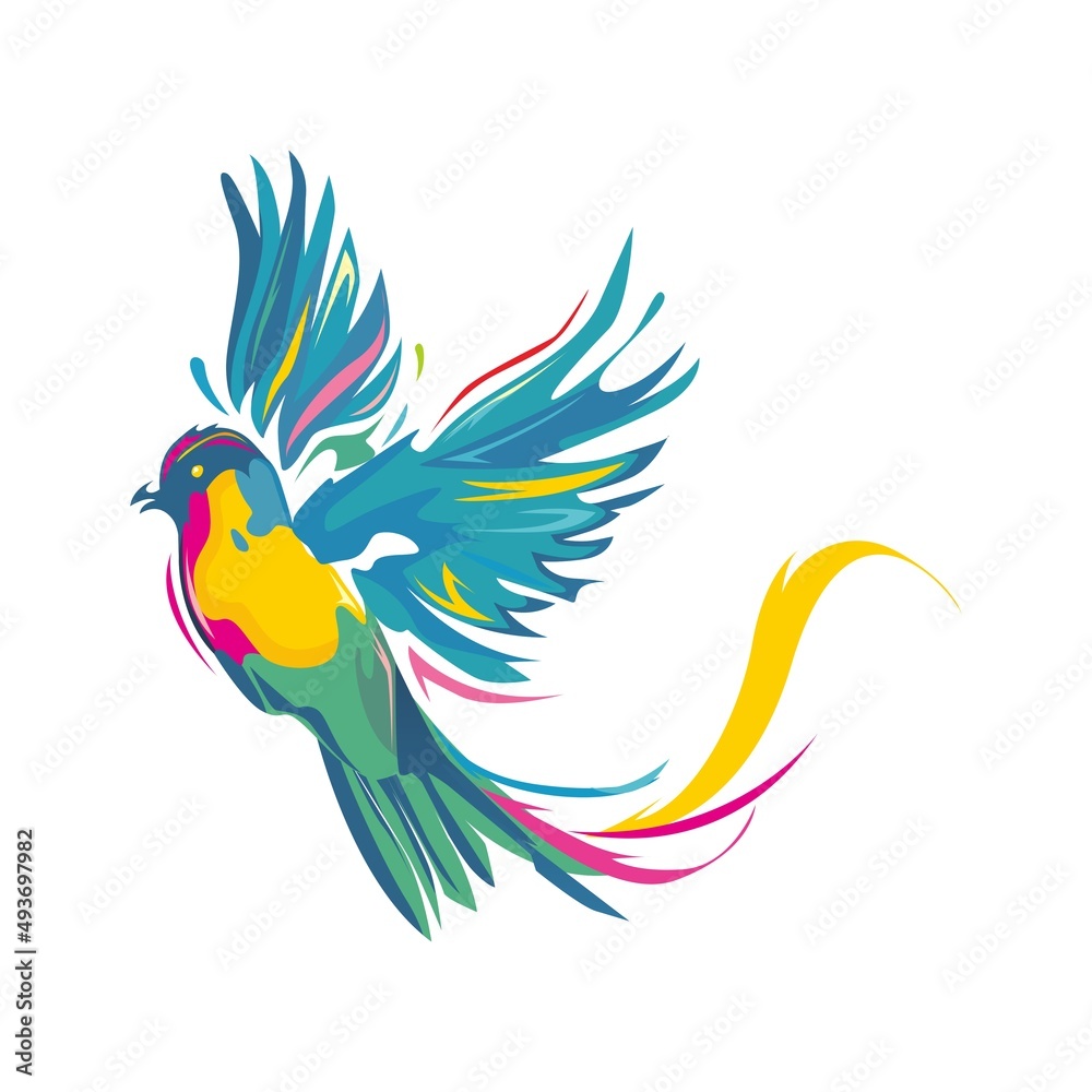 bird illustrations in an abstract and colorful style bird illustrations in an abstract and colorful style