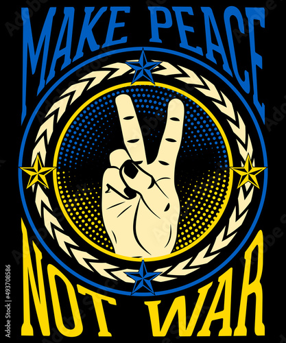 Make Peace Not War, I Stand With Ukraine Shirt photo