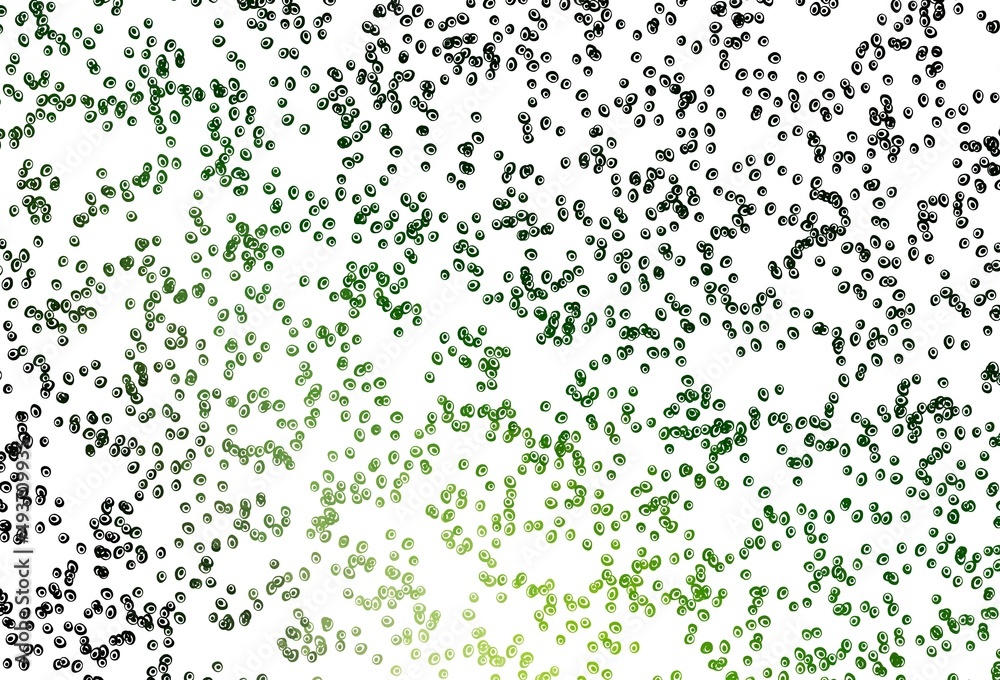 Light Green vector pattern with spheres.