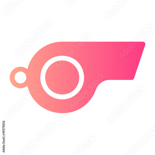 whistle gradient icon