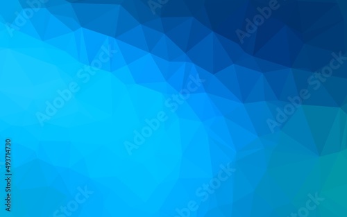 Light BLUE vector abstract polygonal layout.