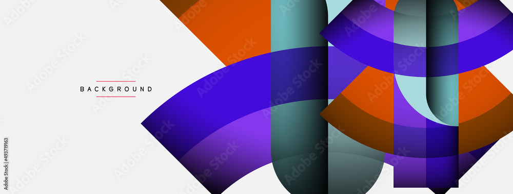 Trendy shapes, color minimal design composition, lines and shadows for wallpaper banner background or landing page Trendy shapes, color minimal design composition, lines and shadows for wallpaper banner background or landing page