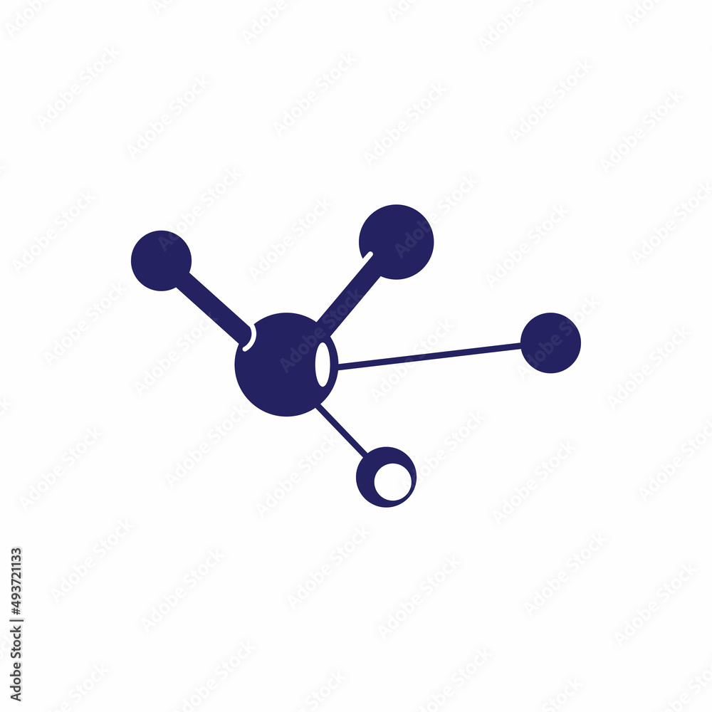 Molecule atom symbol logo template vector icon illustration Molecule atom symbol logo template vector icon illustration