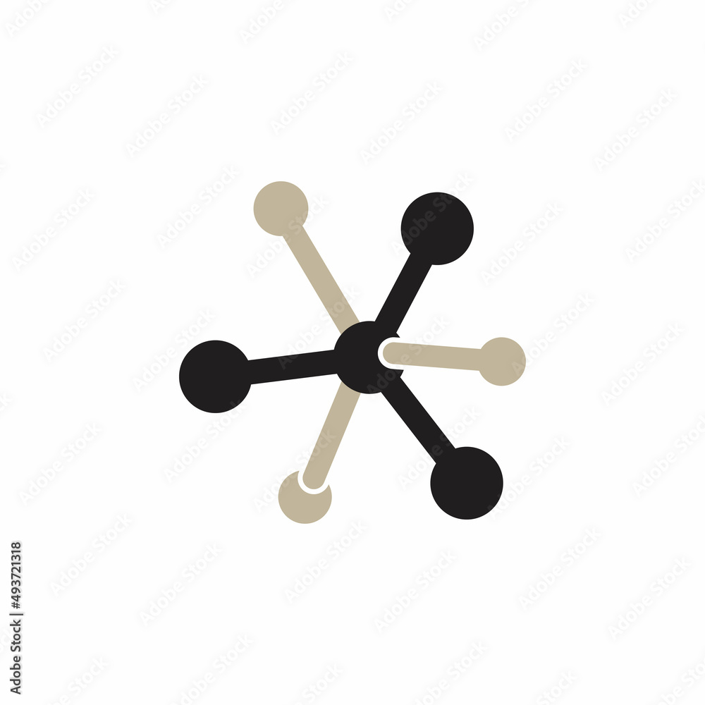 Molecule atom symbol logo template vector icon illustration Molecule atom symbol logo template vector icon illustration