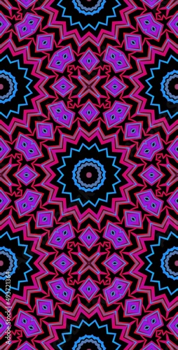 Fractodome Colorful Seamless Fractal Patterns