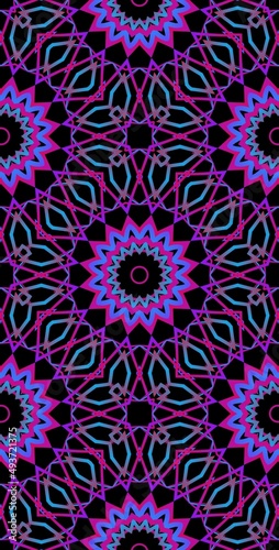 Fractodome Colorful Seamless Fractal Patterns