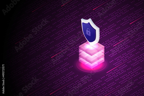 Online server protection Data Security on Blockchain Technology.