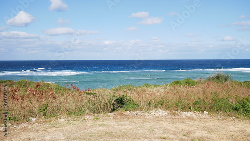 Horizon and ocean of Yoron island 