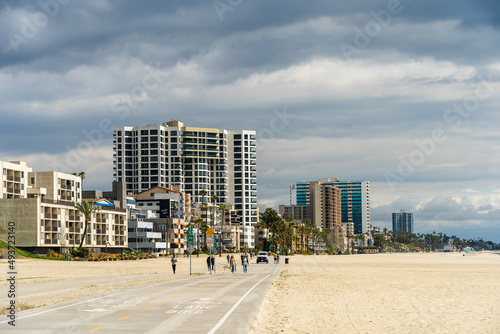 Sand Beach View in Long Beach California USA © LeePhotos
