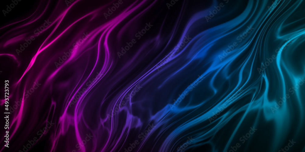 Abstract colorful gradient light fluid wavy dynamic isolated on black background in concept modern, technology Abstract colorful gradient light fluid wavy dynamic isolated on black background in concept modern, technology