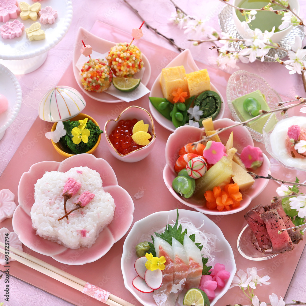 お花見ランチ　お花見御膳　さくら御膳　桜御膳　おうちでお花見
