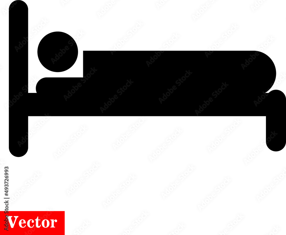 Bed Icon vector. Simple flat symbol..eps Bed Icon vector. Simple flat symbol..eps
