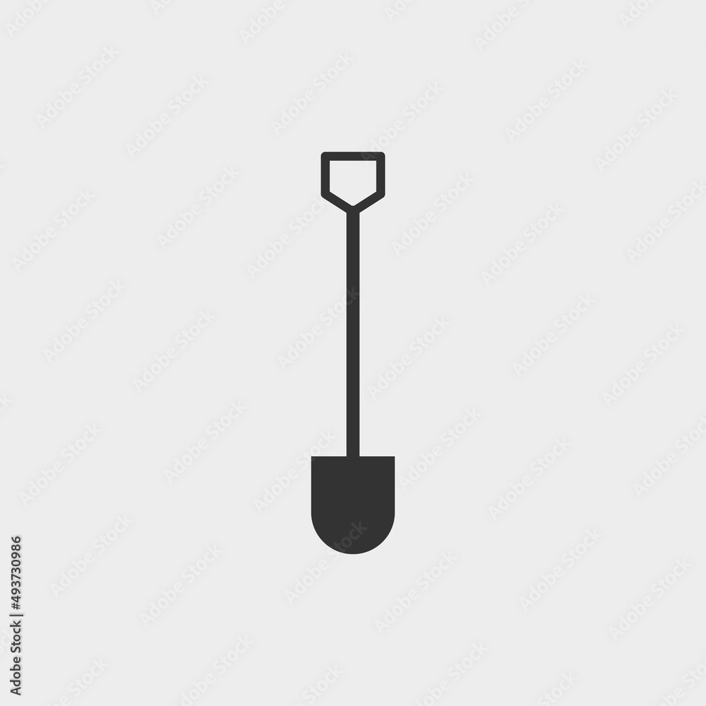  Spade vector icon illustration sign