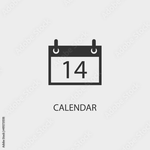  Calendar vector icon illustration sign