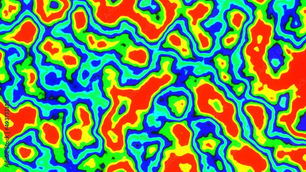 Moving Thermography Pattern Background Loop Moving Thermography Pattern Background Loop