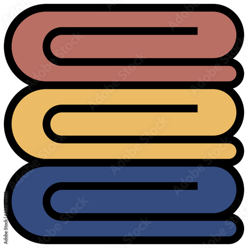 blanket filled outline icon,linear,outline,graphic,illustration