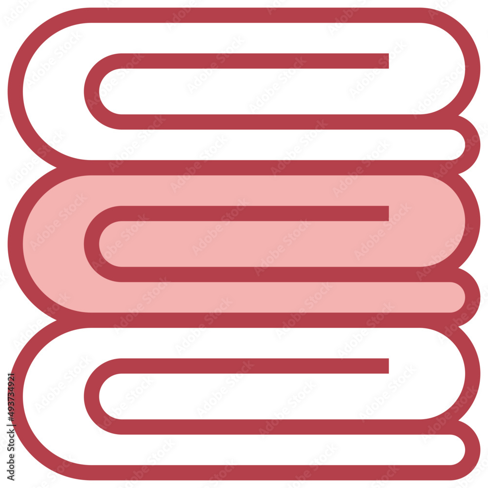 blanket red line icon,linear,outline,graphic,illustration blanket red line icon,linear,outline,graphic,illustration