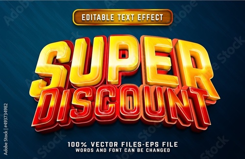 sale 3d cartoon text effect premium vectors