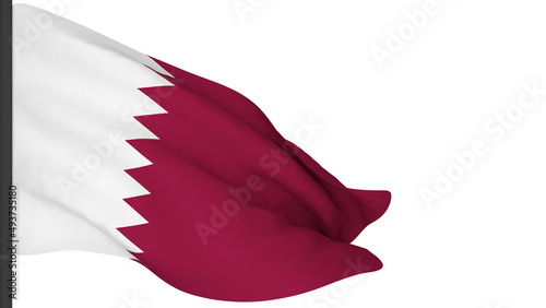 national flag background image,wind blowing flags,3d rendering,Flag of Qatar