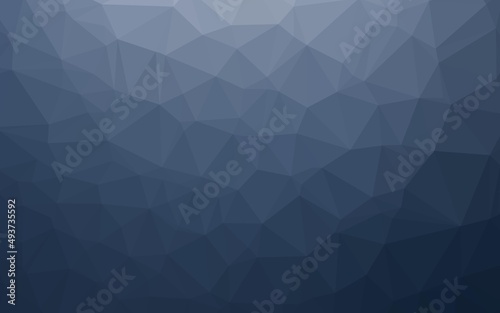 Dark BLUE vector shining triangular pattern.