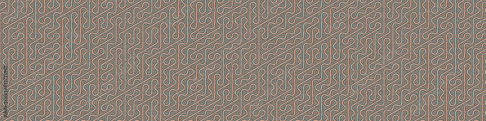 Fototapeta premium Colour Hexagon Tile Connection art background design illustration