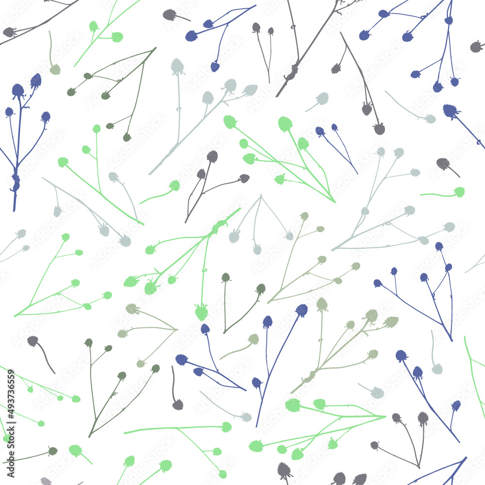  hand style drawn vector seamless pattern for textile, wallpapers and wrapping paper. Cosy home winter pale palette.