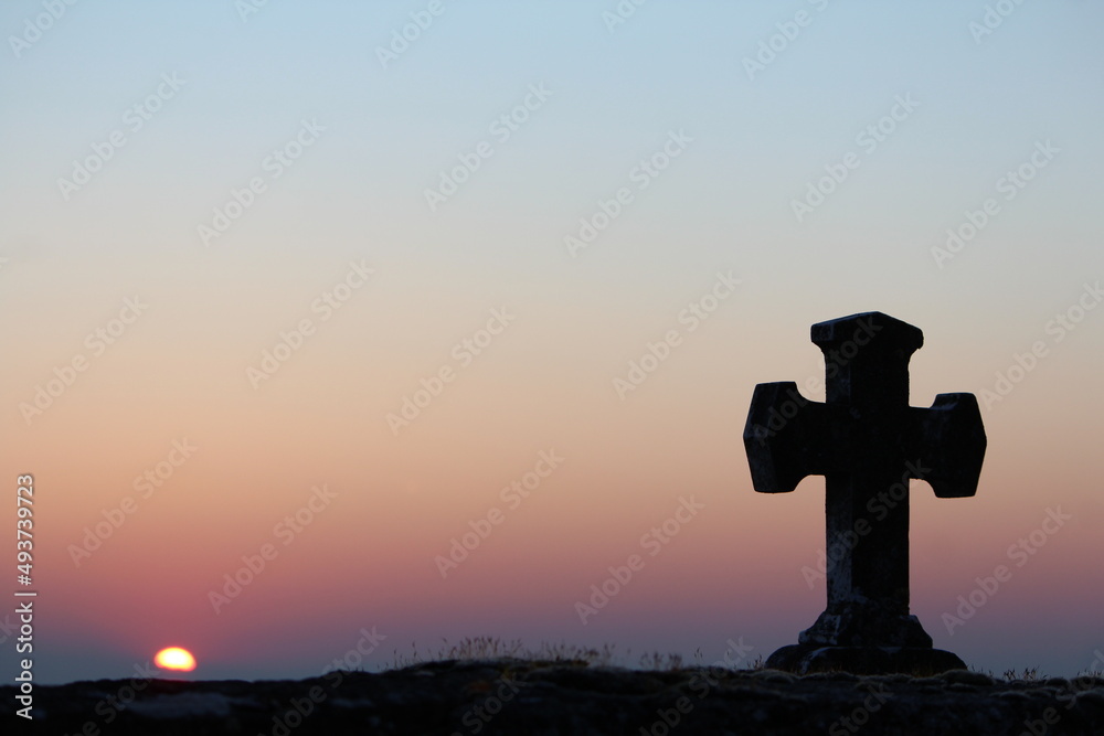 aube, aurore, fond d