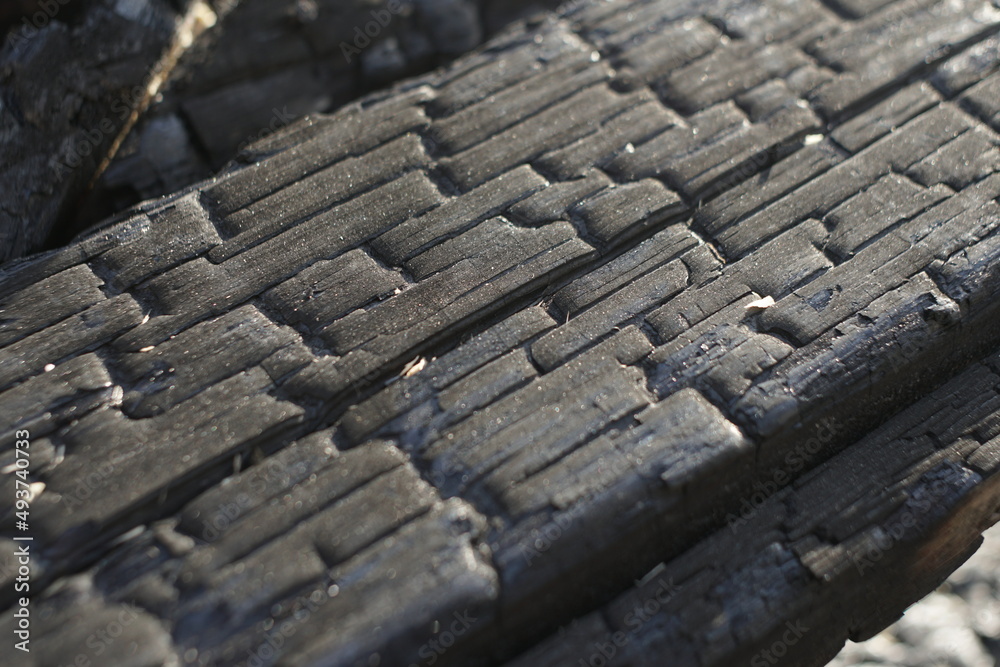 Burning wood. Charred wood background texture Burning wood. Charred wood background texture