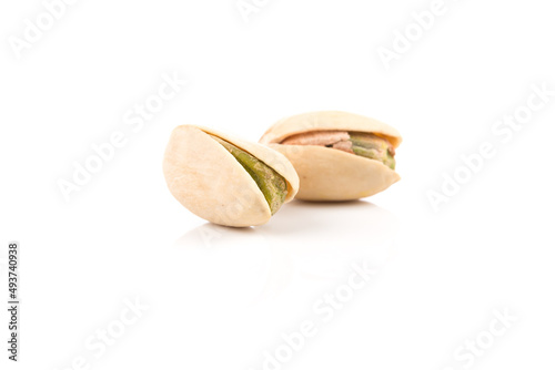 pistachio nut isolated on white background